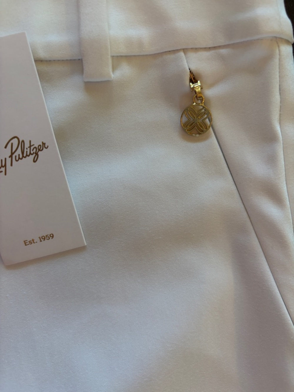 Lilly Pulitzer Ana High Rise Pant - White - Picture 2 of 5